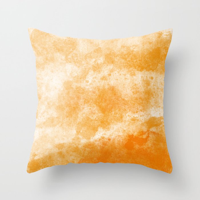 orange sea ocean Throw Pillow