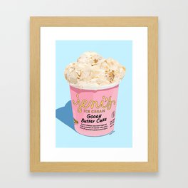 Gooey Butter Cake Ice Cream Framed Art Print