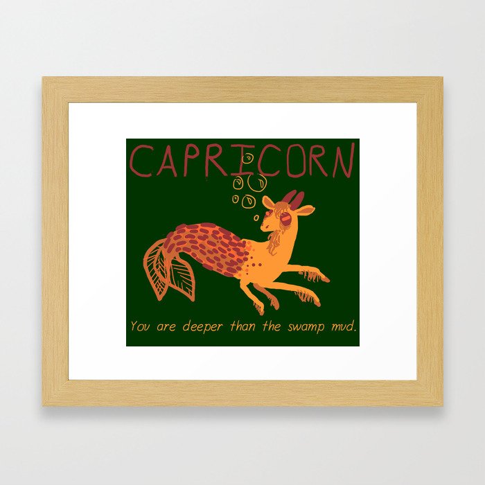 Horrorscopes- Capricorn Framed Art Print
