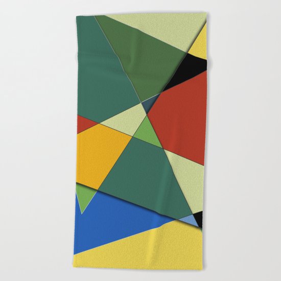 Abstract #323 Vincent's Palette Beach Towel