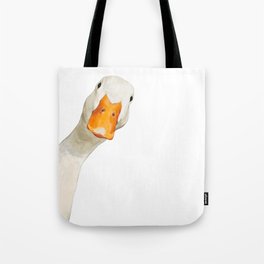 Sneaky White Duck Tote Bag