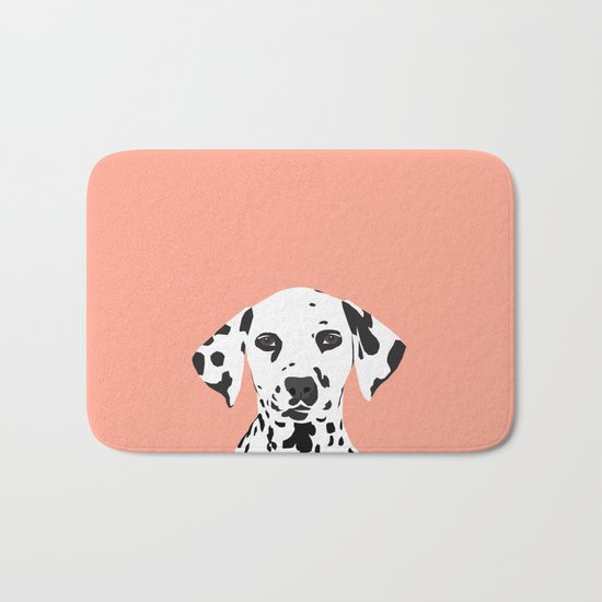 Casey - Dalmation art print phone case decor for pet lover and dog lover Bath Mat
