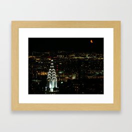 Mooning New York City Framed Art Print