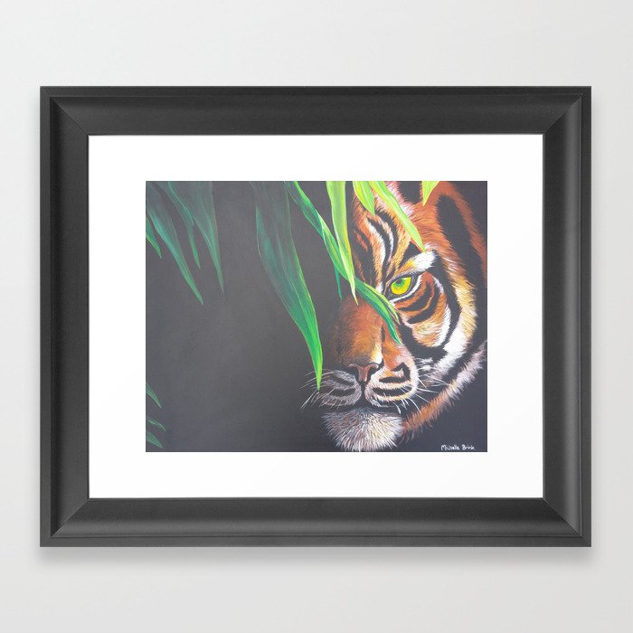Hidden Tiger Framed Art Print