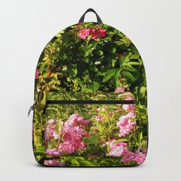 Beautiful Pink Rose Garden Backpack