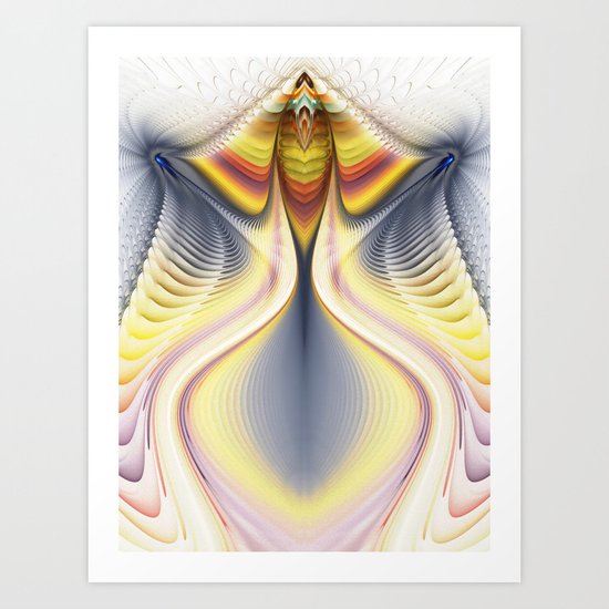 Fractal Waves 2 Art Print