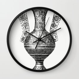 Hispano-Moorish Vase (1862) from Gazette Des Beaux-Arts a French art review Wall Clock | Wallart, Frame, Decor, Cincodemayo, Artprint, Claudedebussy, Artsman, Salon, Vintage, Old 