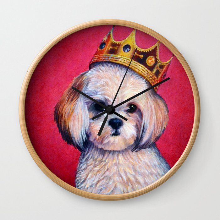 Shih-Tzu Pet Portrait - Animal Portrait Series Wall Clock