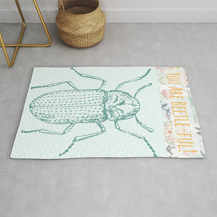 You Are Beetle-ful! Rug