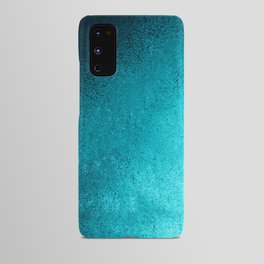 Modern abstract navy blue teal gradient Android Case