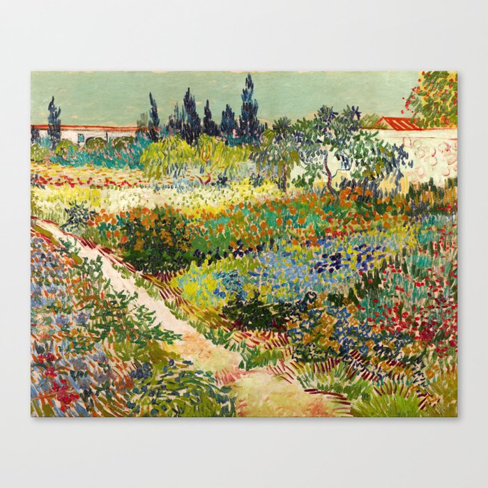 Garden at Arles by Vincent van Gogh, 1888 Canvas Print