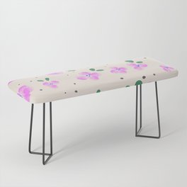 Vintage Floral Ditsy Pattern Bench