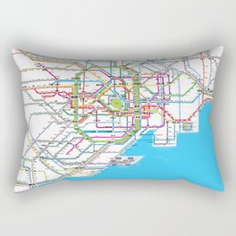 Tokyo Subway map Rectangular Pillow