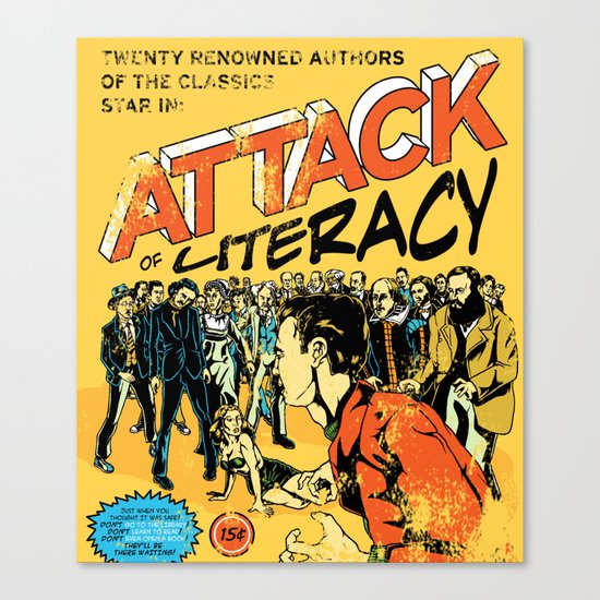 Attack of Literacy Canvas Print