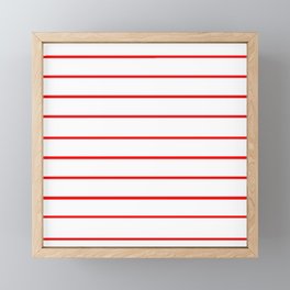 Merely Red Lines Framed Mini Art Print