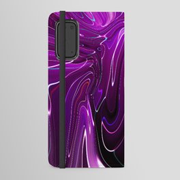 Purple Swirls Android Wallet Case