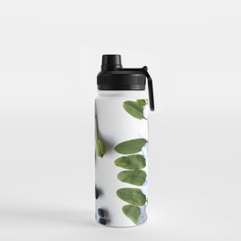 blue and green Water Bottle