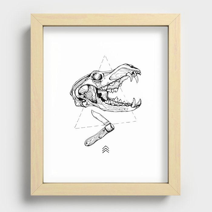 Coyote Resilience Sigil Recessed Framed Print