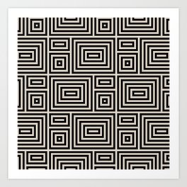 Op Art Geometric Pattern 624 Art Print