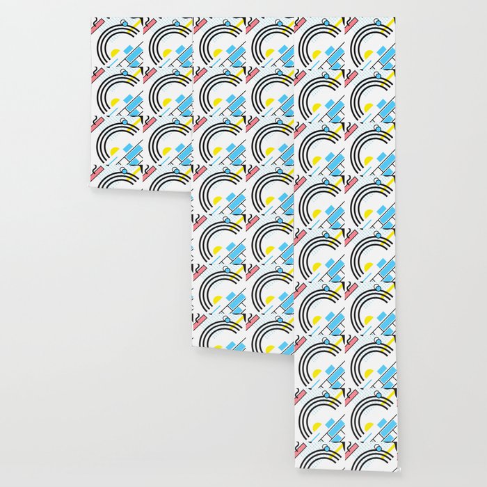 Memphis Style Wallpaper By Oneredfox Society6