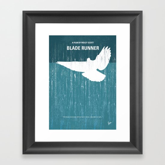 No011 My Blade Runner minimal movie poster Framed Art Print