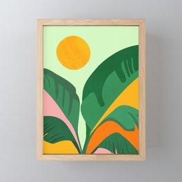 Things Are Looking Up / Tropical Greenery Framed Mini Art Print