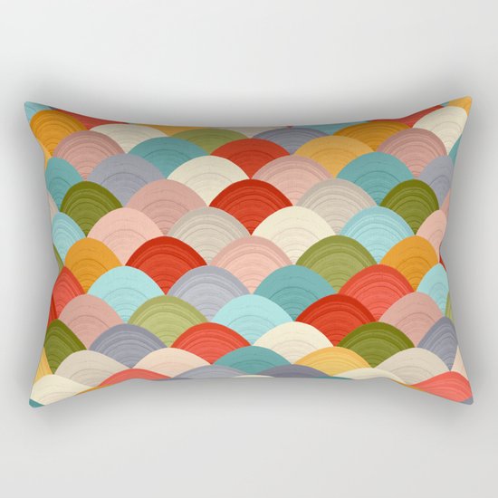 yarn hill dollops summer Rectangular Pillow