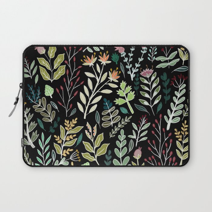 Dark Botanic Laptop Sleeve by Samantha Dolan | Society6