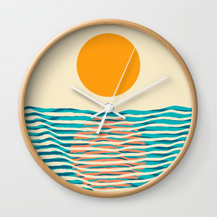 Ocean current Wall Clock