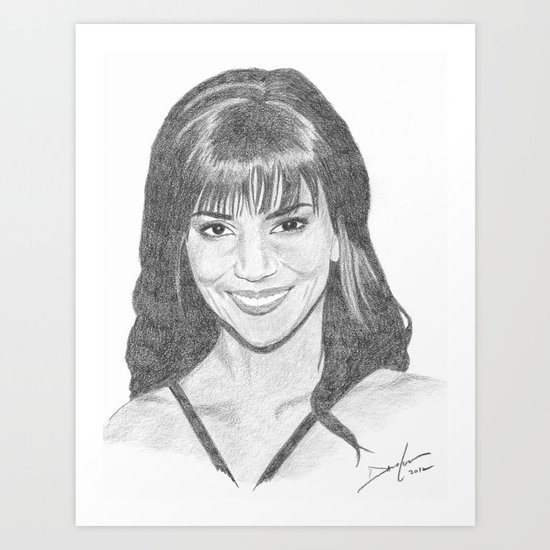 Halle Berry Art Print