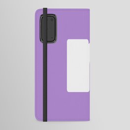 n (White & Lavender Letter) Android Wallet Case