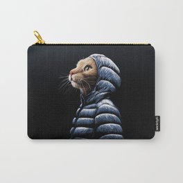 COOL CAT Carry-All Pouch | Curated, Cat, Nature, Animal, Portrait, Looking, Illustration, Pet, Cute, Painting 