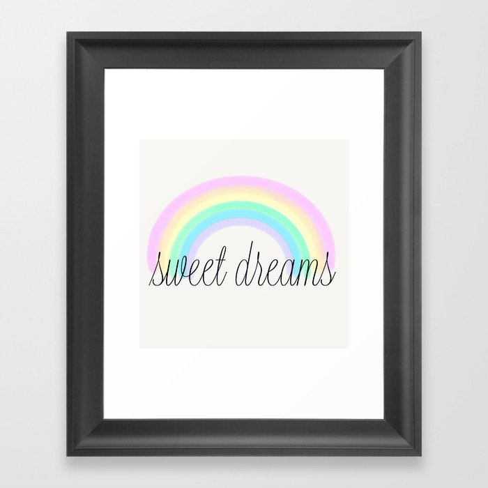 sweet dreams Framed Art Print