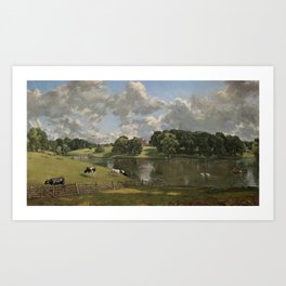 John Constable Wivenhoe Park, Essex 1816 Painting Art Print | Constable, Landscape, Painting, 1816, Park, English, Romantic, John, Rebow, Essex 