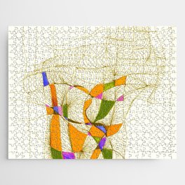 Lines and Colors Abstract study I Jigsaw Puzzle