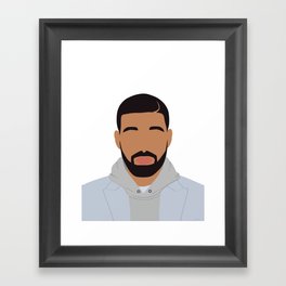 Drake Minimalist Framed Art Print