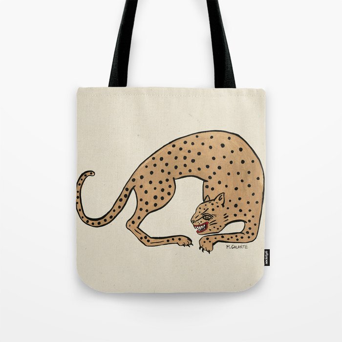 cheetah tote bag