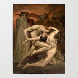 Dante and Virgil in Hell Poster