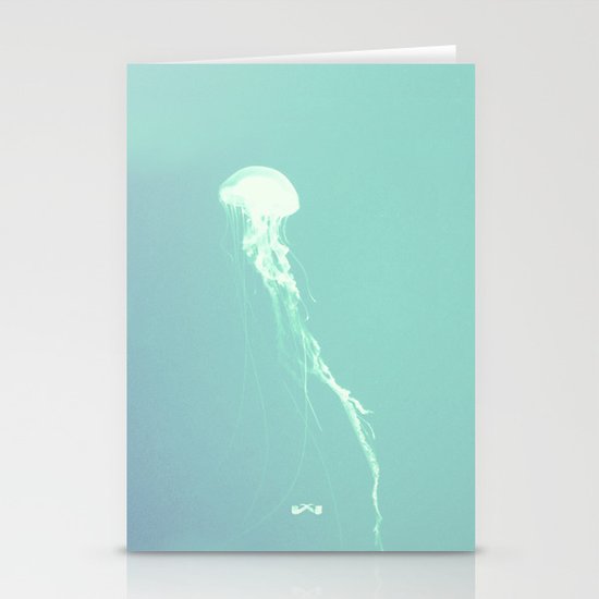 Pulsating Cnidaria. Stationery Cards