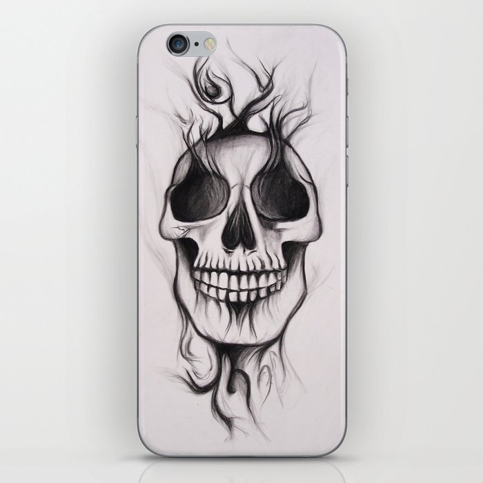 Skull; Drawing iPhone Skin