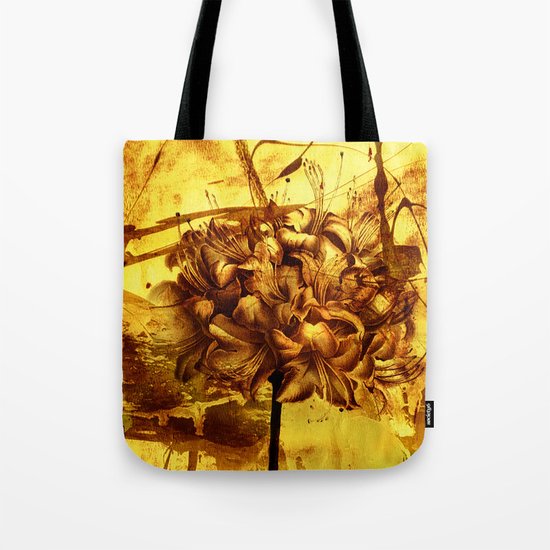golden flower Tote Bag