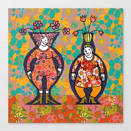 Vase Ladies Canvas Print