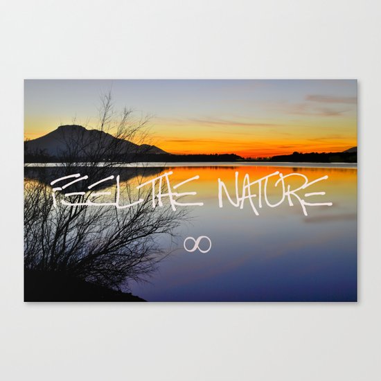 Feel the nature infinity ∞ Canvas Print