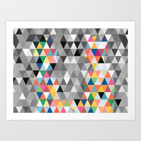 Many colors of being Art Print