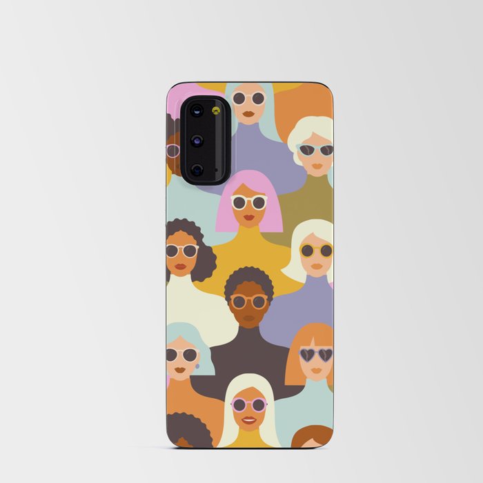 Retro disco party 1970s Android Card Case