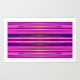 Pink Rock Candy Stripe III by Chris Sparks Art Print