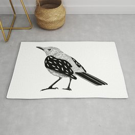 Black bird Rug