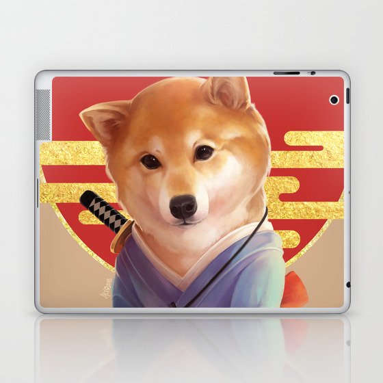 Samurai Shiba Laptop & iPad Skin