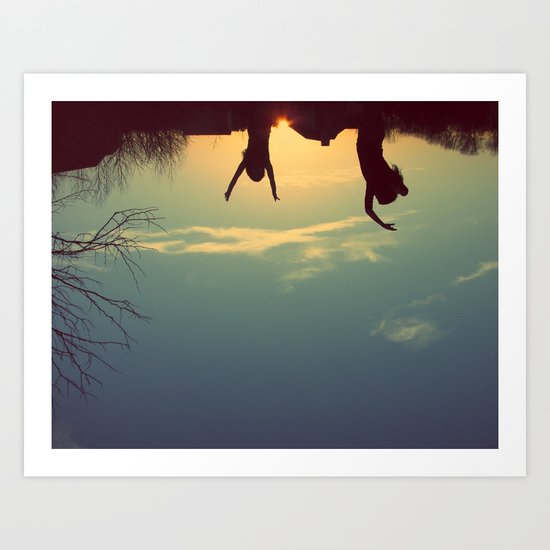 upsidedown&insideout Art Print