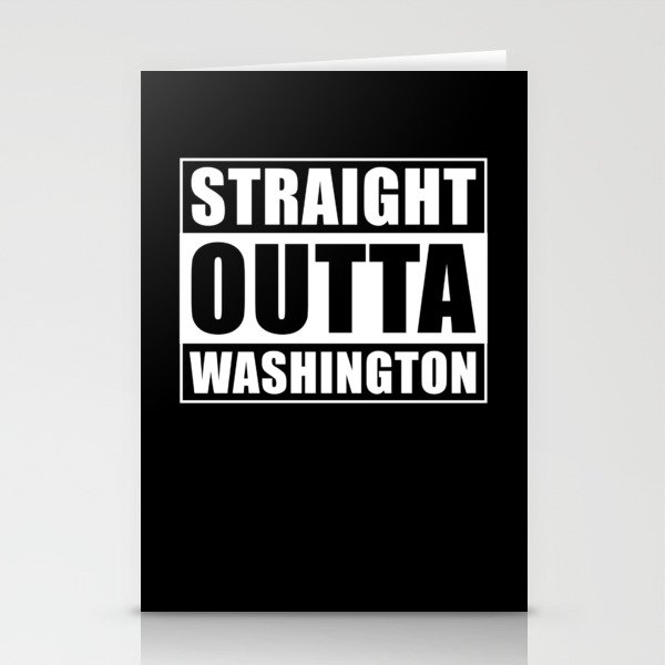 Straight Outta Washington Stationery Cards